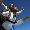 Tandem Skydivers in Freefall - Atlanta Skydiving